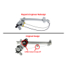 Door Window Regulator FRONT (Electric With 6 Pins Motor)