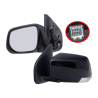 Side Door Mirror (Black, With Lamp, With Auto Flip) (Set LH+RH)