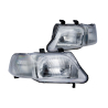 TYC Fits Honda City SX Sedan 1996~1998 | Headlight Head Light Front Lamp (Forsted Lines Lens) | Pair LH LHS Left Hand + RH RHS Right Hand