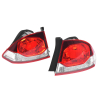 TYC Fits Honda Civic 4 Door Sedan FD Series 2 2009~2012 | Taillight Tail Light Rear Lamp | Pair LH Left Hand (Passenger) + RH Right Hand (Driver)