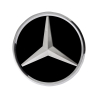 Myparts Mercedes Benz GLE Class W166 2015-2019 (Chrome, Mirror Type) Front Logo Emblem Grille Badge | 1 Unit