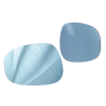 Side Door Mirror Glass (Blue Lens With Heater) (Set LH+RH)