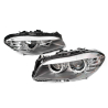 TYC Fits BMW 5 Series F10 F11 2010~2013 | Headlight Head Light Front Lamp (Halogen, Non Xenon Type) | Pair LH LHS Left Hand + RH RHS Right Hand