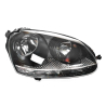 TYC Fits Volkswagen VW Golf MK5 GTi 2004~2008 / Jetta GTi 2006~2009 | Headlight Head Light Front Lamp (Black Halogen) | RH RHS Right Hand (Driver)