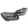 TYC Fits Mercedes Benz C Class W205 2014~2018 | Headlight Head Light Front Lamp (Halogen Static LED Type) | Pair LH LHS Left Hand + RH RHS Right Hand