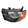 TYC Fits Mitsubishi Triton L200 ML KA KB Pickup Ute 2006~2009 | Headlight Head Light Front Lamp (Amber Lens) | LH LHS Left Hand (Passenger Side)