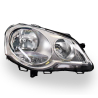 TYC Fits VolksWagen VW Polo 2005~2010 | Headlight Head Light Front Lamp (Silver Chrome With Adjuster Motor) | RH RHS Right Hand (Driver Side)