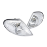 TYC Fits Nissan Pulsar 5 Dr Hatch Sedan N16 S1 2000~2003 | Corner Light Indicator Lamp (For Dual Reflector Glass H/Li) | Set LH Left + RH Right