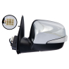 TYC Isuzu DMAX D-Max RC 2007~2012 Electric Side Door Mirror (Chrome With Triangle Signal) | LH Left Hand (Passenger Side)