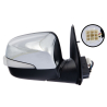 TYC Isuzu DMAX D-Max RC 2007~2012 Electric Side Door Mirror (Chrome With Triangle Signal) | RH Right Hand (Driver Side)