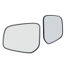 Side Door Mirror Glass Lens (Set LH+RH)