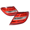 TYC Fits Mercedes Benz C Class W204 Sedan Facelift 20~2014 With LED Taillamp Tail Lamp Rear | Pair LH Left Hand (Passenger) + RH Right Hand (Driver)