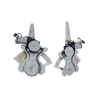 Myparts Fits Toyota Hilux Vigo KUN25 SR 2005~2015| REAR (2Pins Motor) Electric Window Gear Regulator Door | Set LH Left Hand + RH Right Hand