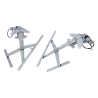 Myparts Fits Toyota Corolla EE90 AE90 AE92 1988~1992 | FRONT Power Window Gear Regulator (With Motor) Door | Set LH Left Hand + RH Right Hand