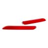 TYC Fits Toyota Wish 2005~2009 Rear Bumper Reflector Reflex Red | Pair LH Left Hand (Passenger) + RH Right Hand (Driver)