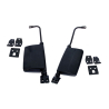 TYC Fits Mitsubishi Pajero 1982~1990 Manual Black Side Door Mirror With Arm Bracket | Pair LH Left Hand (Passenger Side) + RH Right Hand (Driver Side)