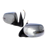 TYC Mitsubishi Triton MQ KJ KK KL 2015~2018 (With Signal, Auto Flip) Electric Side Door Mirror Chrome | Pair LH Left (Passenger) + RH Right (Driver)