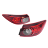 TYC Fits Mazda 3 BM BN 2013~2019 4 Door Sedan Only | Outer Taillights Tail Lights Rear Lamps Non LED Type | Pair LH Left Hand + RH Right Hand