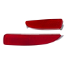 TYC Mazda 5 CR Series 2005~2010 Rear Bumper Reflex Reflector Red | Pair LH Left Hand (Passenger Side) + RH Right Hand (Driver Side)