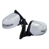TYC Mitsubishi Triton L200 ML KA KB 2006~2015 (With Signal, Auto Flip) Electric Side Door Mirror Chrome | Pair LH Left (Passenger) + RH Right (Driver)
