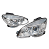 TYC Fits Mercedes Benz C Class W204 2007~2011 Sedan / Wagon | Headlight Head Light Front Lamp (Xenon, No Adaptive) | Pair LH Left Hand + RH Right Hand