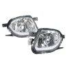 TYC Fits Mercedes Benz E Class Sedan Wagon W211 2002~2006 | Foglight Fog Light Spot Lamp (Chrome, Not For AMG) | Set LH Left Hand + RH Right Hand