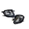 TYC Fits Mercedes Benz E Class Sedan Wagon W211 2002~2006 | Foglight Fog Light Spot Lamp (Black, Not For AMG) | Set LH Left Hand + RH Right Hand