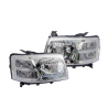 Myparts Fits Ford Ranger PJ Ute 2006~2009 | Headlight Head Light Front Lamp (Chrome) | Set LH Left Hand Side + RH Right Hand Side