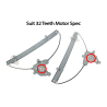 Myparts Fits Hyundai ATos Hatch 2001~2007 | FRONT Electric Power Window Regulator (No Motor) | Set Of LH Left (Passenger) + RH Right (Driver)