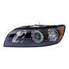 TYC Fits Volvo S40 / V50 2004~2007 (Black / Halogen) Headlamp Head Lamp Headlight Head Light | LH Left Hand (Passenger Side)