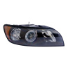 TYC Fits Volvo S40 / V50 2004~2007 (Black / Halogen) Headlamp Head Lamp Headlight Head Light | RH Right Hand (Driver Side)