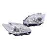 TYC Fits Toyota Prius ZVW30 2009~2015 (1 Projector, Halogen, Chrome) Headlamp Head Lamp Head Light | Set LH Left Hand Side + RH Righ Hand Side