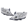 Myparts Fits Toyota Fortuner KUN50/60 TGN51/61 2011~2014 Head Lamp Head Light Front (Black) Headlamp Headlight | Set LH Left Hand + RH Right Hand
