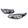 TYC Taiwan Ford Fiesta 2013~2016 (Smoke) Headlamp Head Lamp Headlight Head Light Front | Set LH Left Hand Side + RH Right Hand Side