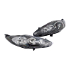 TYC Taiwan Ford Fiesta MK6 2008~2013 (Smoke) Headlamp Head Lamp Headlight Head Light Front | Set LH Left Hand Side + RH Right Hand Side