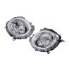 TYC Fits Mini Cooper R56 R57 Series 2007~2010 (Clear Halogen) Headlamp Head Lamp Front Headlight Head Light | Set LH Left Hand + RH Righ Hand