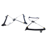 Myparts VW Volkswagen Beetle Cabriolet 1999~2010 | (No Motor No Panel) Power Window Gear Regulator | Set LH Left Hand Side + RH Right Hand Side