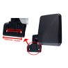 TYC Fits Toyota Landcruiser 70 Series 1985-1999 Manual Side Door Mirror (Black) Rear View | LH Left Hand (Passenger Side)