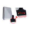 TYC Fits Toyota Landcruiser 70 Series 1985-1999 Manual Side Door Mirror (Chrome) Rear View | RH Right Hand (Driver Side)